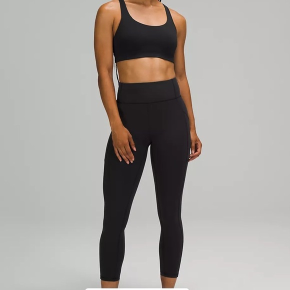 lululemon athletica Pants - Lululemon Instill HR Tight 25” SmoothCover HighRise Black Size 10 NWT